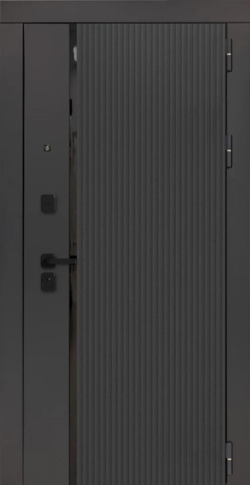 Входная дверь ДвериПРО Модель 3КЛ-1009 ФЛ-30 Веллуто бьянко DPRO226536 внешняя сторона